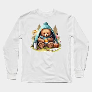 Camping Bear #3 Long Sleeve T-Shirt